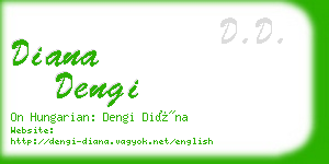 diana dengi business card
